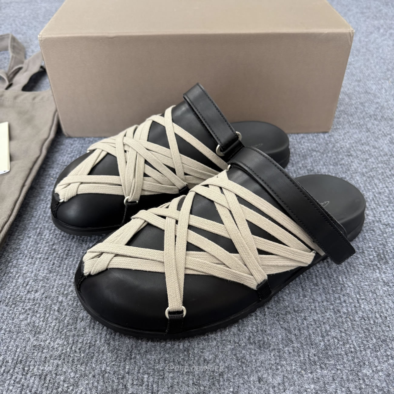 Rick Owens Hollywood Megalaced Mule Granola Black Ru01e5813 Loow1 09 (6) - www.newkick.vip